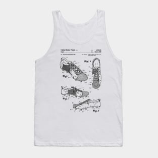 Soccer Cleats Patent Black Tank Top